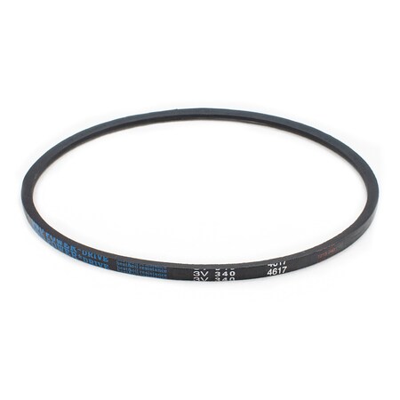 D&D 3V340 Wedge V-Belt, 34 in Outside Length, 3/8 in Top Width, 5/16 in Thickness, 1 Ribs 3V340